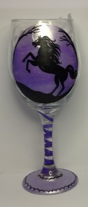 Horse Wine Glass