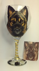 Pet Portrait Wine Glass