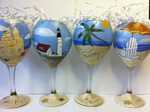 Beach Wine Glasses