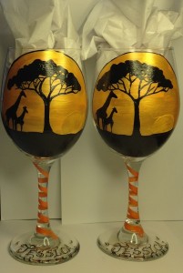 Giraffe Wine Glasses