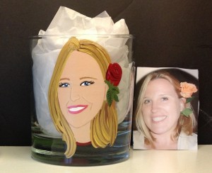 Custom Portrait Rock Glass