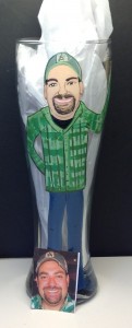 Portrait Beer Glass Custom Pilsner Glass