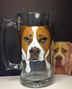 Pet Portrait Beer Mug Custom Pet Glasses Custom Dog Glass